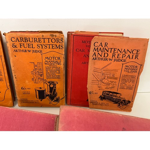 311 - Automobilia, motoring ephemera, three volumes of The Amateur Mechanic and four volumes on the mainte... 