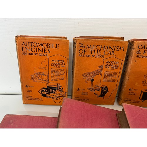 311 - Automobilia, motoring ephemera, three volumes of The Amateur Mechanic and four volumes on the mainte... 