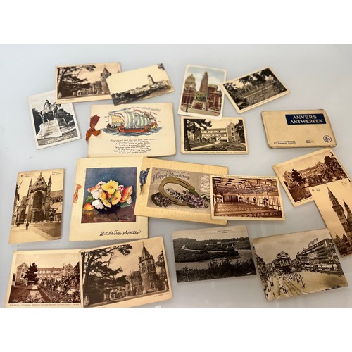 317 - A family collection of over 300 mostly early C20th postcards in a large album and additional loose e... 