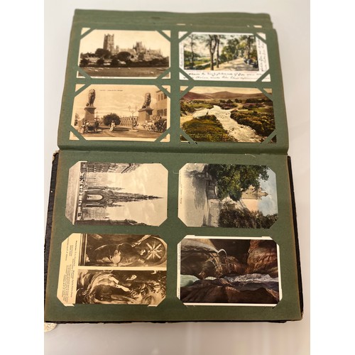 317 - A family collection of over 300 mostly early C20th postcards in a large album and additional loose e... 