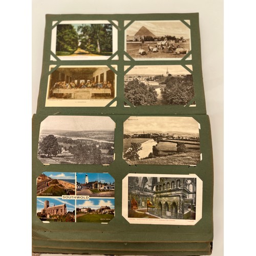 317 - A family collection of over 300 mostly early C20th postcards in a large album and additional loose e... 