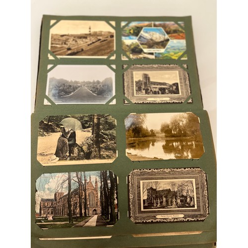 317 - A family collection of over 300 mostly early C20th postcards in a large album and additional loose e... 