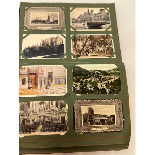 317 - A family collection of over 300 mostly early C20th postcards in a large album and additional loose e... 