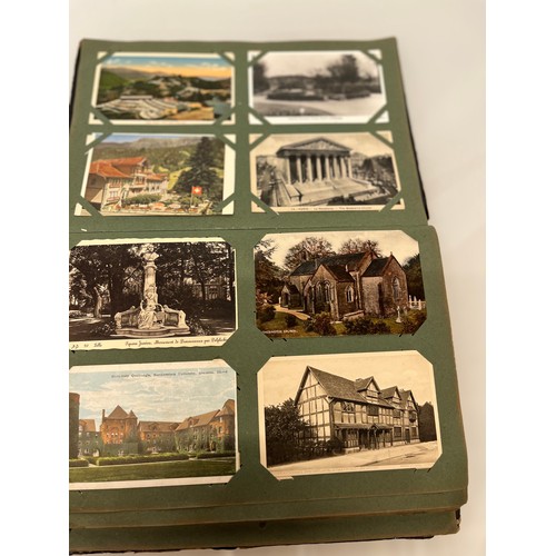 317 - A family collection of over 300 mostly early C20th postcards in a large album and additional loose e... 