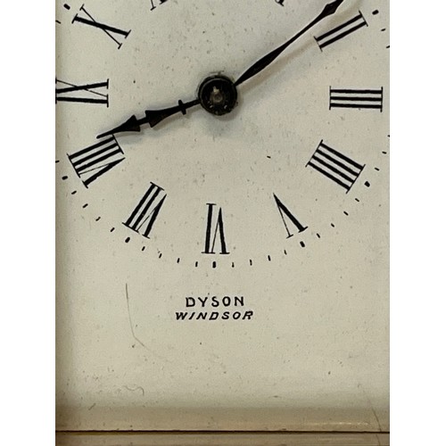 318 - C20th carriage clock, by the Royal Clockmaker, Dyson of Windsor, working.

This lot is available for... 