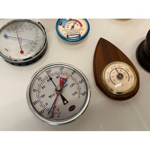 319 - A collection of thermometers with circular dials. 11 in all.

This lot is available for in-house shi... 