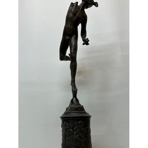 324 - Bronzed spelter figure of Mercury on stand, 70 cm high. a/f


This lot is available for in-house shi... 