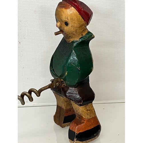 326 - Folk art bottle opener and another with a guardsman in a bear skin with a cork screw.


This lot is ... 