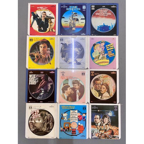 338 - Films and Movie home entertainment, a collection of 12 1980s Original Laserdiscs (Some Sealed). PAL ... 