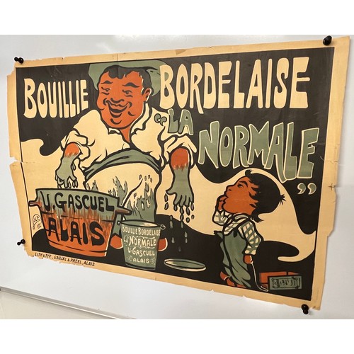 351 - 1905 poster for Bouille Bordelaise, U Gascuel, Calais, 84cm x 56.5 cm.

This lot is available for in... 