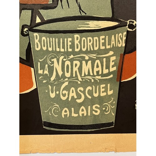 351 - 1905 poster for Bouille Bordelaise, U Gascuel, Calais, 84cm x 56.5 cm.

This lot is available for in... 