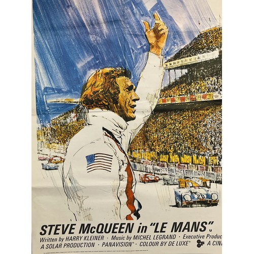 353 - Original Movie poster for the Steve McQueen film Le Mans. 102 cm x 79 cm.

This lot is available for... 