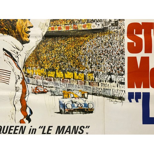 353 - Original Movie poster for the Steve McQueen film Le Mans. 102 cm x 79 cm.

This lot is available for... 