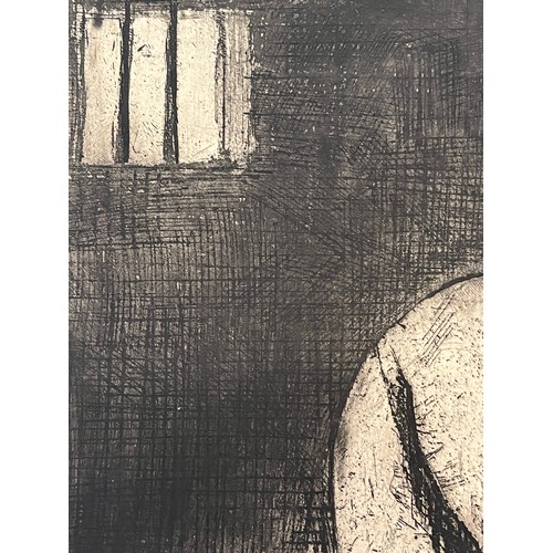 361 - Ink and charcoal drawing of a figure within a cell. 29 cm x 23 cm.

This lot is available for in-hou... 