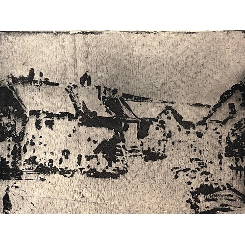 364 - Original ink and charcoal drawing of a street scene. 27 cm x 34 cm.

This lot is available for in-ho... 