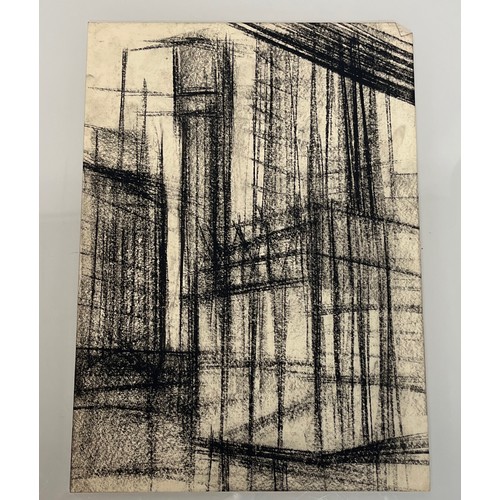 371 - Two original charcoal sketches of architectural structures. 36 cm x 25 cm.

This lot is available fo... 