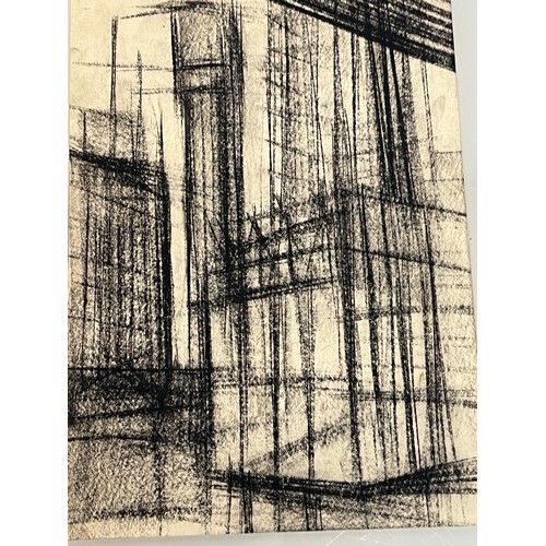 371 - Two original charcoal sketches of architectural structures. 36 cm x 25 cm.

This lot is available fo... 