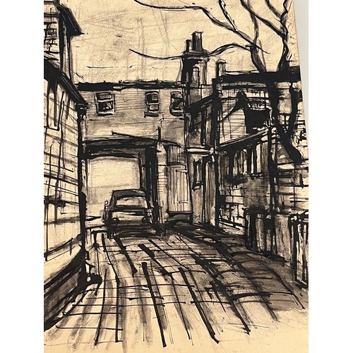 373 - Original charcoal sketch of street scene. 56 cm x 38 cm

This lot is available for in-house shipping