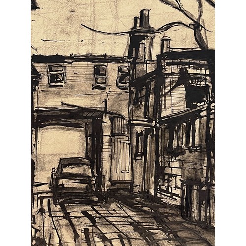 373 - Original charcoal sketch of street scene. 56 cm x 38 cm

This lot is available for in-house shipping