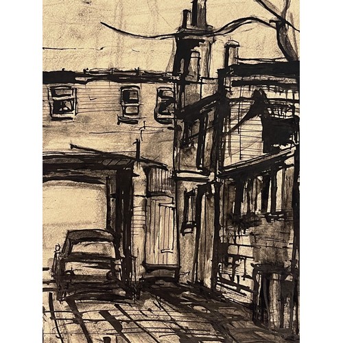 373 - Original charcoal sketch of street scene. 56 cm x 38 cm

This lot is available for in-house shipping