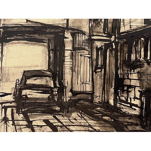 373 - Original charcoal sketch of street scene. 56 cm x 38 cm

This lot is available for in-house shipping