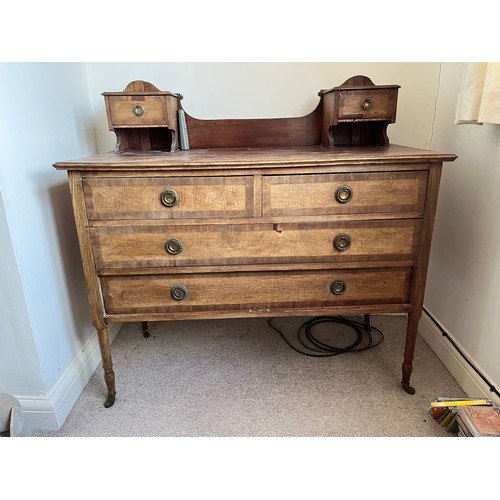 7 - Edwardian dressing table, 106 cm wide x 51 cm x 92 cm high.

This lot is collection only