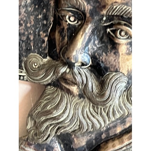 52 - Nicely detailed cast plaque of a Cavalier, 17 cm wide x 20 cm high.

This lot is available for in-ho... 