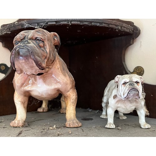 57 - Two Royal Doulton bone china English Bull Dogs HN 1074 and HN 1042.

This lot is available for in-ho... 