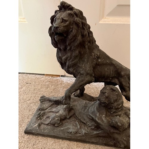 59 - A cast study of a family of Lions, 28 cm x 12 cm x 26 cm high.

This lot is available for in-house s... 