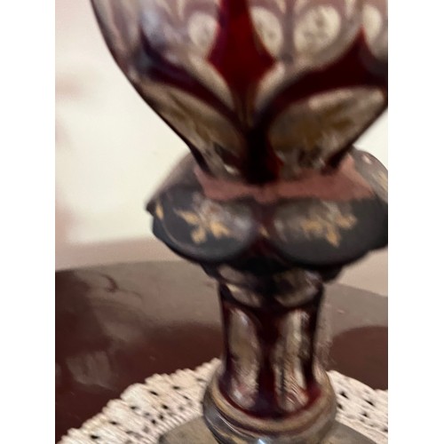 62 - Bohemian glass vase with gilded decoration.

This lot is available for in-house shipping