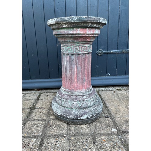 99 - Architectural column garden feature 30 cm dia x 50 cm high.

This lot is collection only