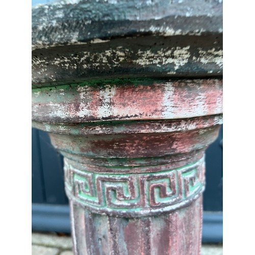 99 - Architectural column garden feature 30 cm dia x 50 cm high.

This lot is collection only