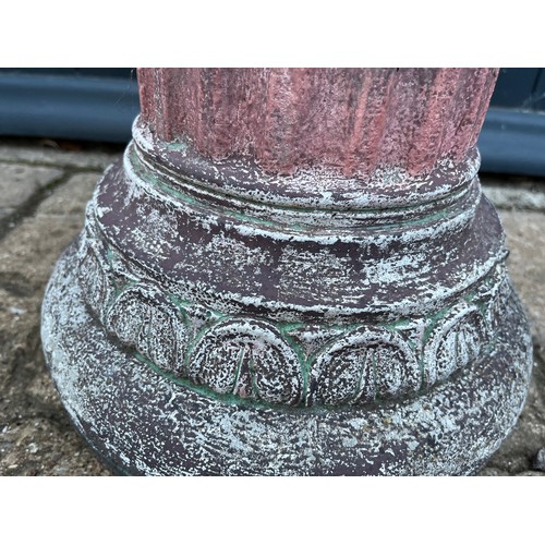 99 - Architectural column garden feature 30 cm dia x 50 cm high.

This lot is collection only