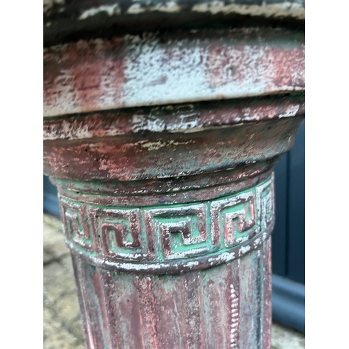 99 - Architectural column garden feature 30 cm dia x 50 cm high.

This lot is collection only