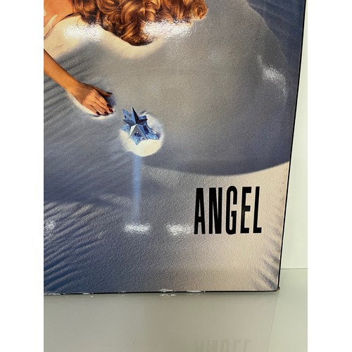 100 - Perfume advertising double sided shop display sign, Gerry Hall advertising Angel perfume. 116 cm x 8... 