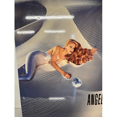 100 - Perfume advertising double sided shop display sign, Gerry Hall advertising Angel perfume. 116 cm x 8... 