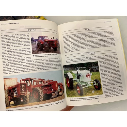 102 - Books on vintage tractors, automobilia, Ford John Deere  British and makes from across the globe. 13... 