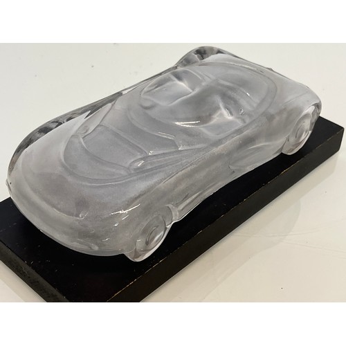 103 - Glass model of a concept car. 20 cm long.

This lot is available for in-house shipping