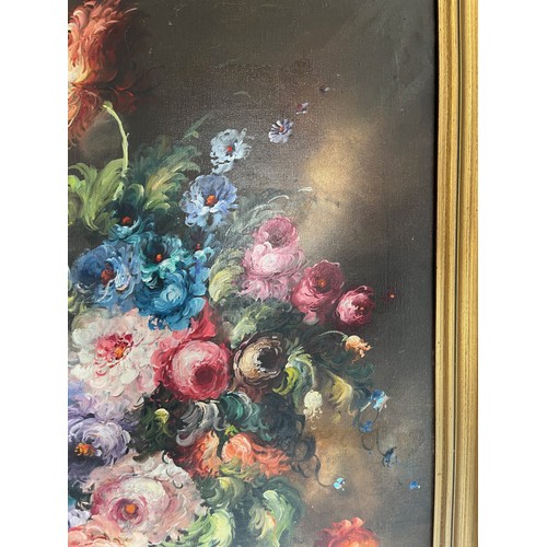 392 - Oil on canvas still life of flowers signed Marc.

This lot is collection only.