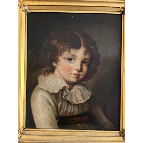 407 - Victorian oil on canvas of an engaging young boy, 53 cm x 59 cm.

This lot is collection only