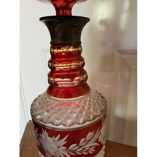 408 - Bohemian cut glass decanter.

This lot is available for in-house shipping