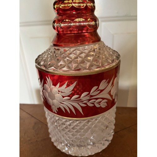 408 - Bohemian cut glass decanter.

This lot is available for in-house shipping