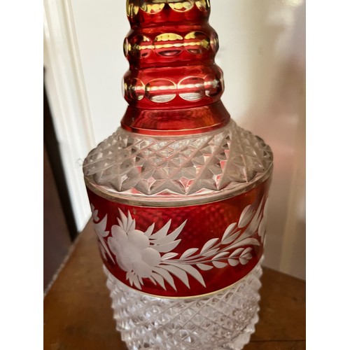 408 - Bohemian cut glass decanter.

This lot is available for in-house shipping