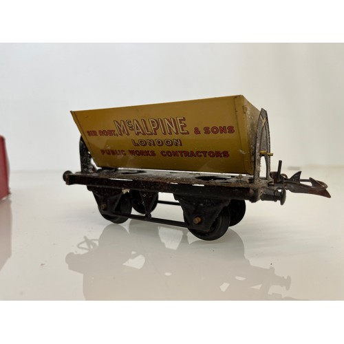 422 - Boxed Hornby O gauge Wagon marked for McAlpine.

This lot is available for in-house shipping