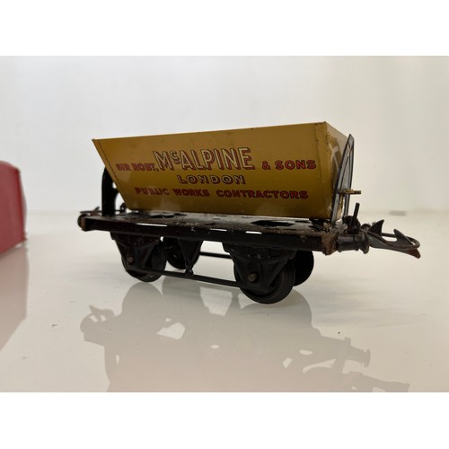 422 - Boxed Hornby O gauge Wagon marked for McAlpine.

This lot is available for in-house shipping