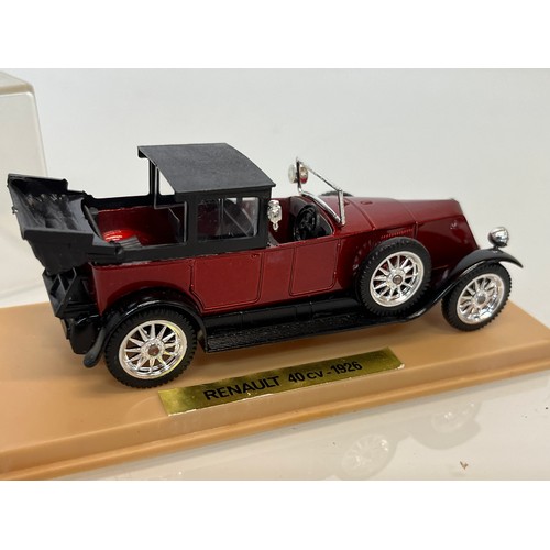 452 - A collection of nine cased Solido diecast models of grand motor cars from the 1920’s and 30’s, Rolls... 