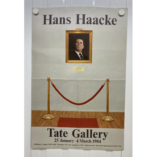 377 - Original Hans Haake Exhibition Poster from the  Tate Gallery Exhibition 1984, 50.5cm X 76cm.

This l... 