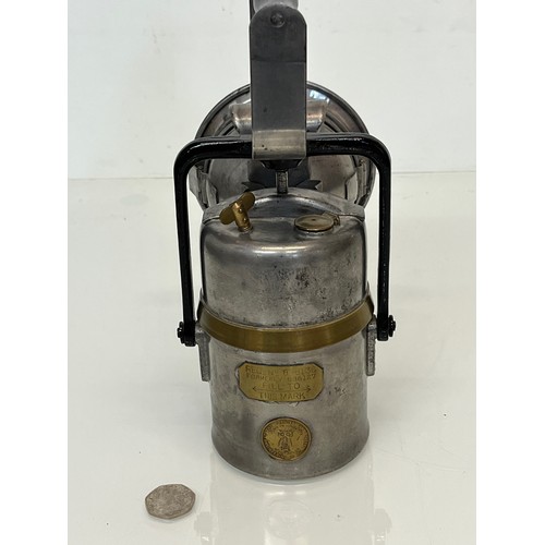 473 - Vintage Railways hand lamp, The Premier Lamp made by Crestella Engineering Ltd Leeds in original unp... 