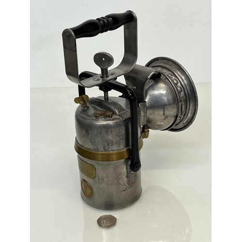 473 - Vintage Railways hand lamp, The Premier Lamp made by Crestella Engineering Ltd Leeds in original unp... 