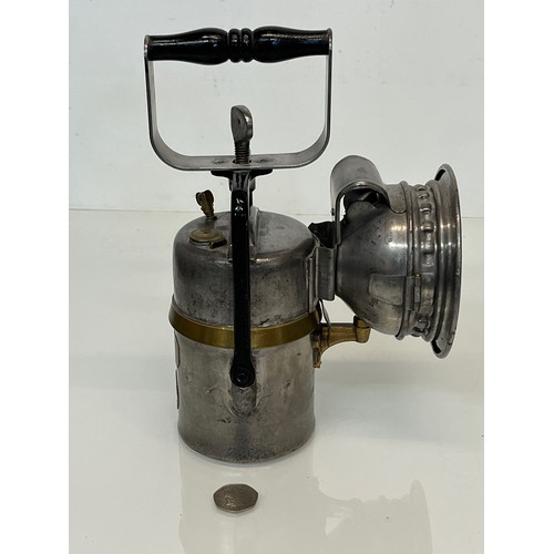 473 - Vintage Railways hand lamp, The Premier Lamp made by Crestella Engineering Ltd Leeds in original unp... 